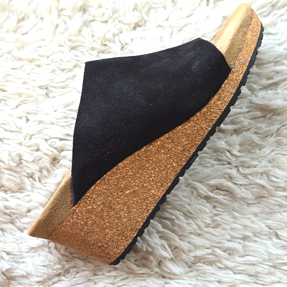 Birkenstock Black Slip-On Papillio Mule